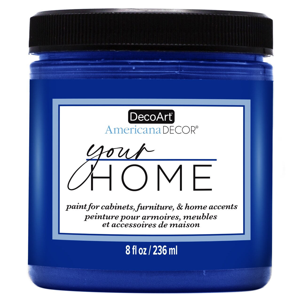 DecoArt Americana Decor All-in-One Furniture & Cabinet Paint, 8oz – No Primer Needed, Adheres to Tile, Laminate & Glossy Surfaces, Satin Finish